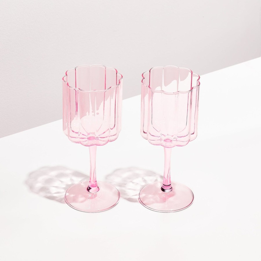 Homewares Fazeek | Fazeek Wave Wine Glasses-Set Of Two