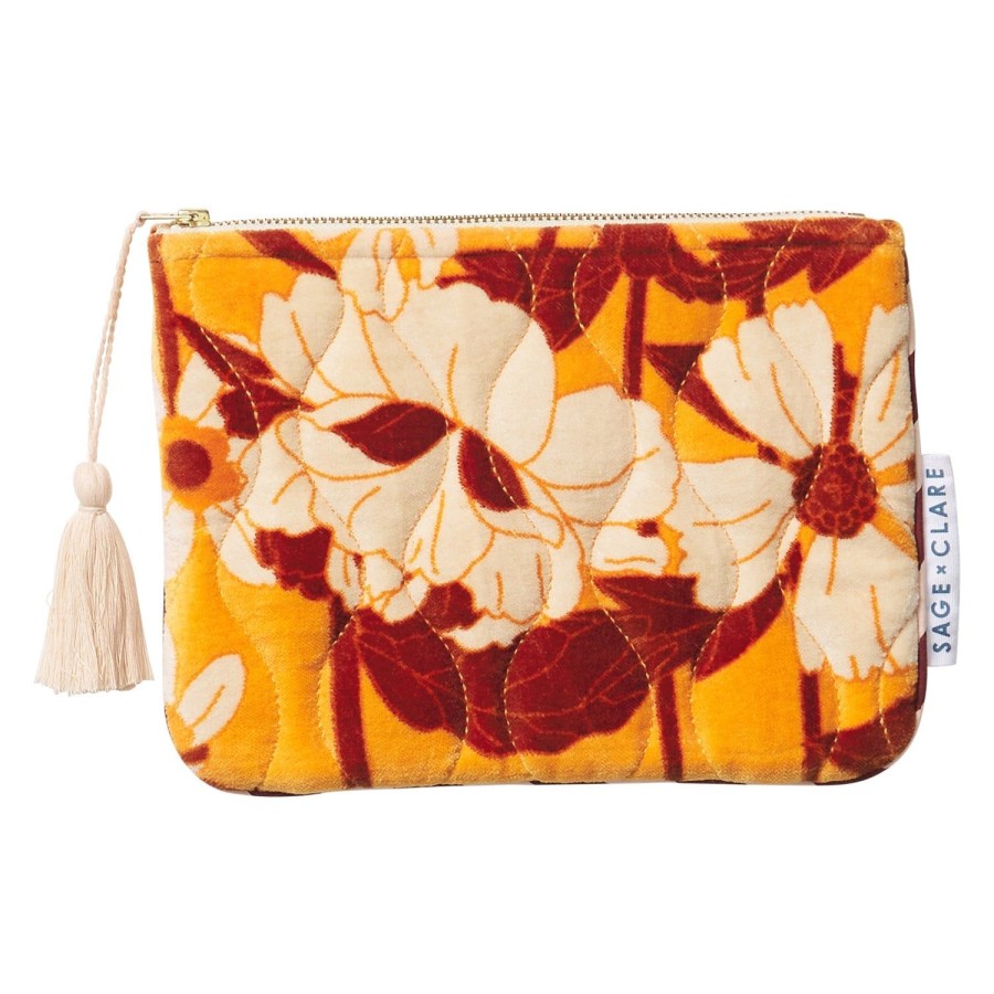 Accessories Sage and Clare | Sage X Clare-Bernanda Velvet Pouch-Valencia