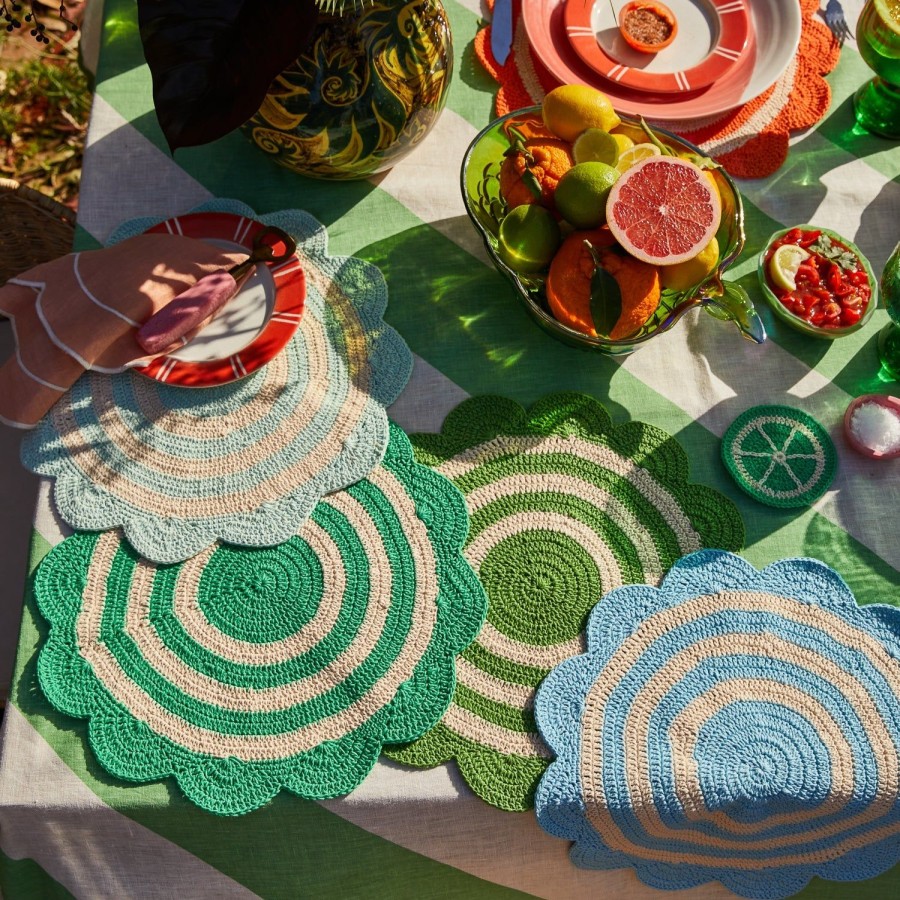 Homewares Sage and Clare | Sage X Clare-Foy Crochet Placemats-Perilla