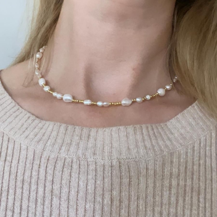 Accessories Sun Soul | Sun Soul-Wanderlust Pearl Necklace