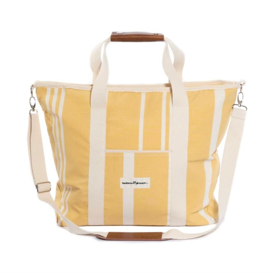 Lifestyle Business & Pleasure Co | The Cooler Tote-Vintage Yellow Stripe