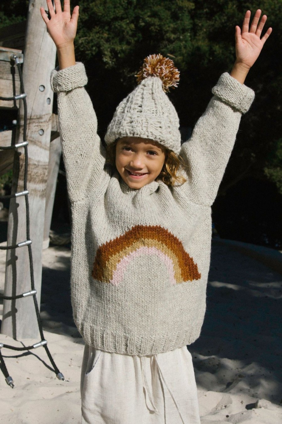 Kids Hobo and Hatch | Kids Dune Knit-Rainbow