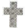 Homewares Amalfi | Amalfi Saint Cross Black/White 15X20Cm