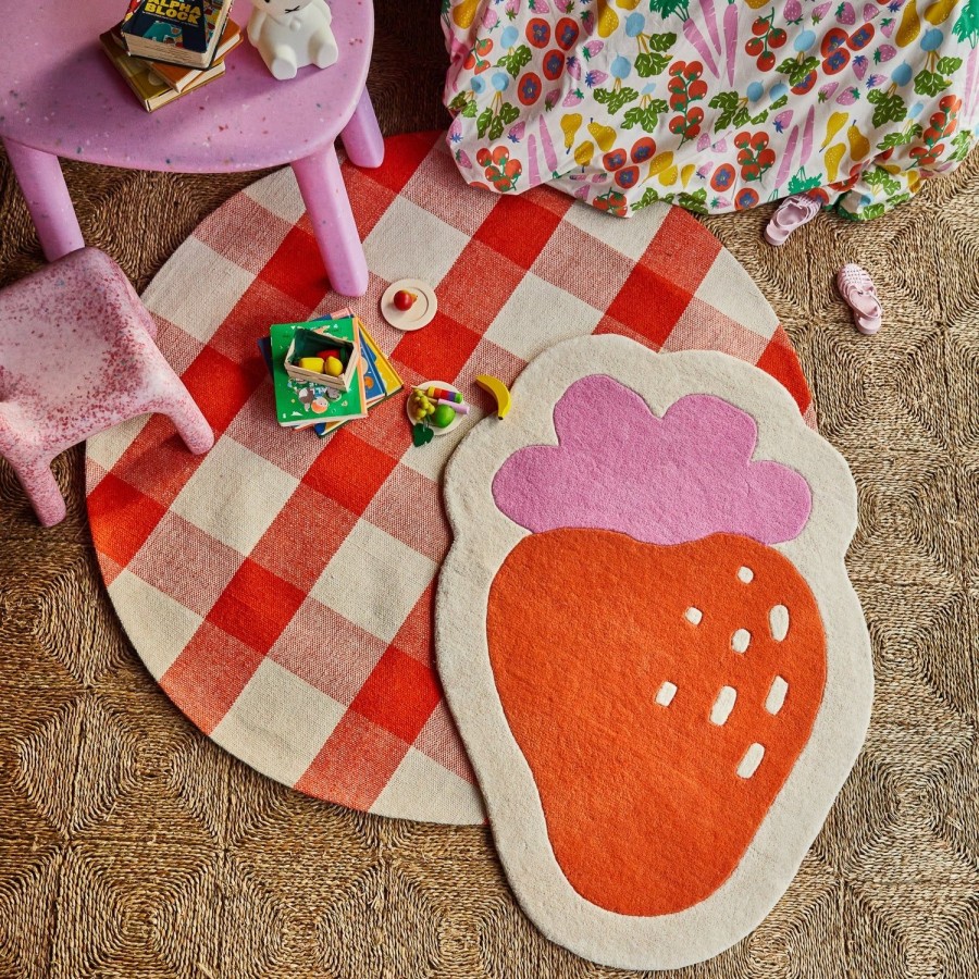 Homewares Sage and Clare | Sage X Clare-Ceecee Strawberry Rug