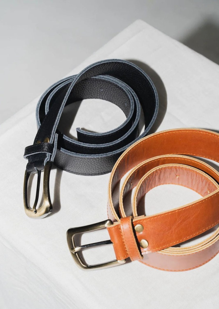 Accessories Hobo and Hatch | Hobo And Hatch-Classic Belt-Noir