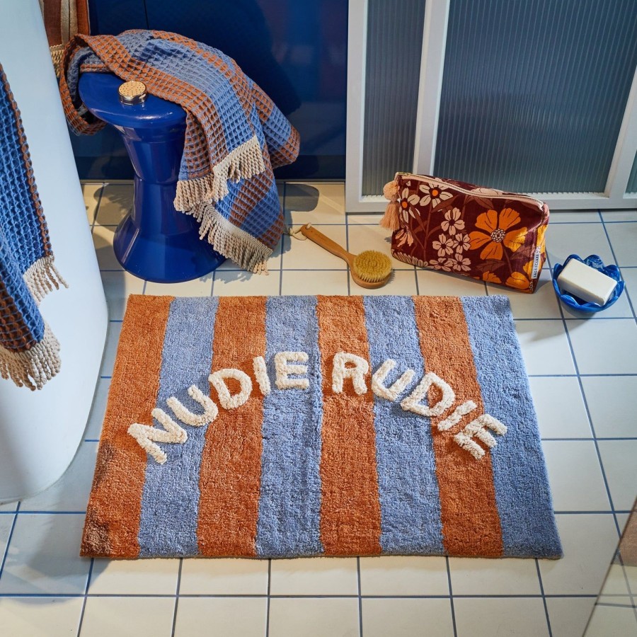 Lifestyle Sage and Clare | Sage X Clare-Zelia Nudie Rudie Bath Mat-Blue Jay