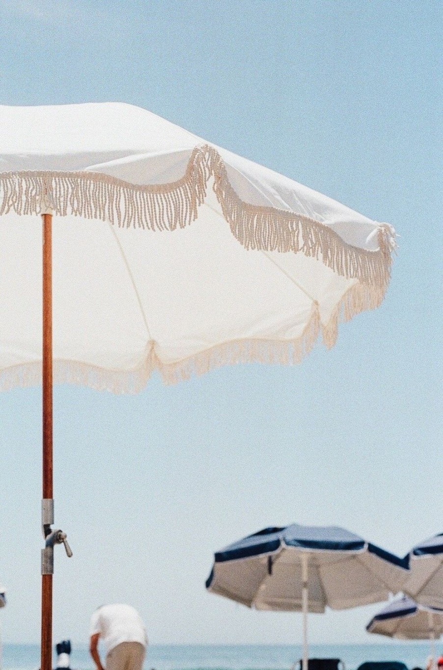 Lifestyle Business & Pleasure Co | Premium Beach Umbrella-Antique White