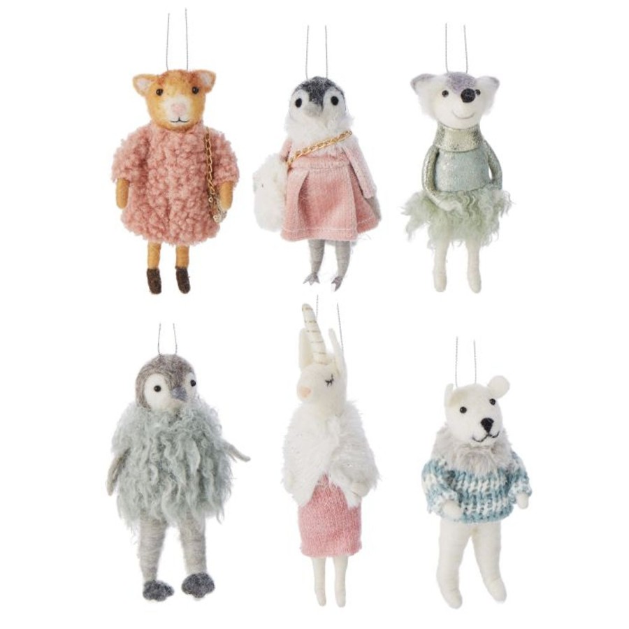 Homewares Amalfi | Rogue-Wool Animal Ornaments