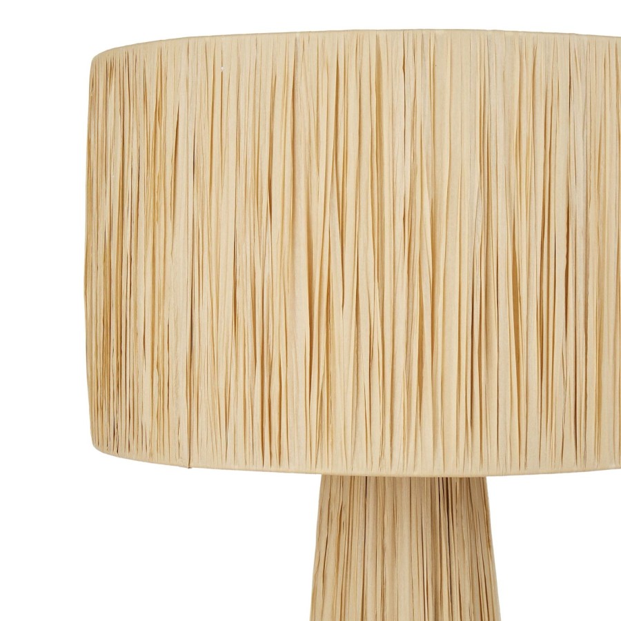 Homewares Amalfi | Amalfi-Raffia Look Floor Lamp