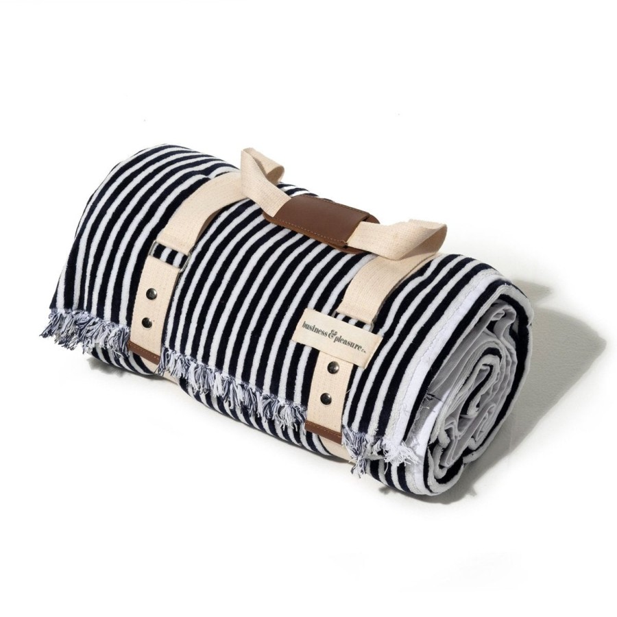 Lifestyle Business & Pleasure Co | Beach Blanket-Lauren'S Navy Stripe