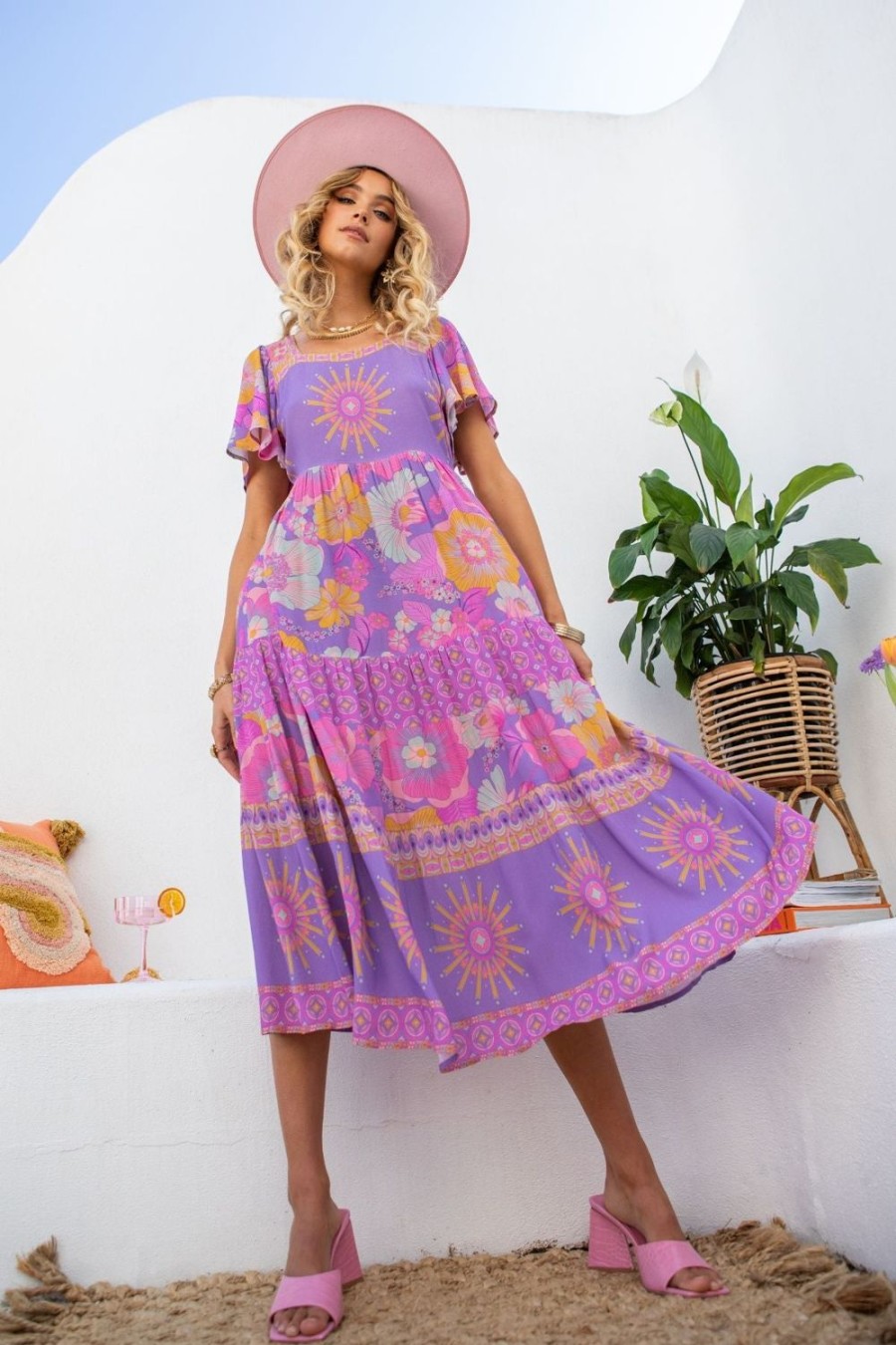 Clothing & Accessories Nine Lives Bazaar | Nine Lives Bazaar-Serendipity Dress-Paradise