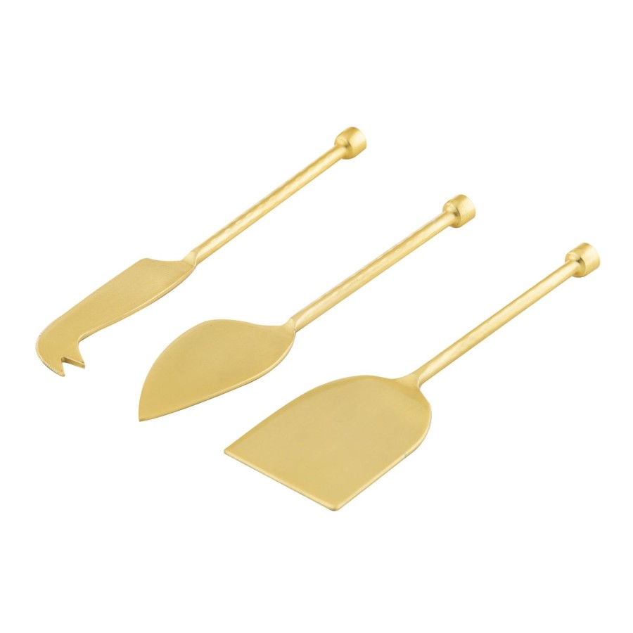 Homewares Amalfi | Gold Cheese Knife Set X 3Pce