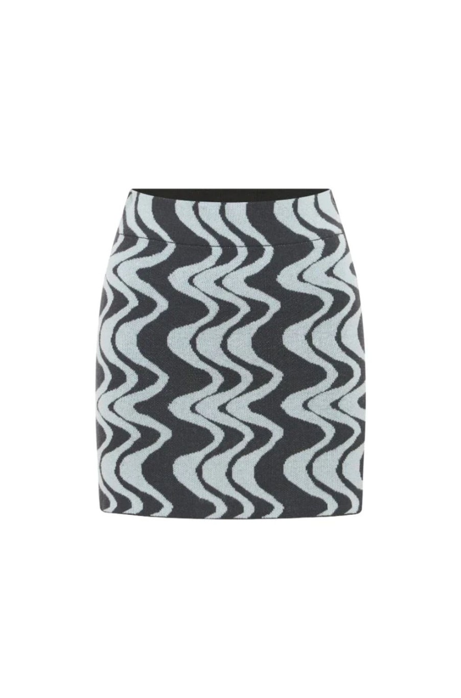 Clothing & Accessories Ciao Ciao Vacation | Ciao Ciao Vacation-Onde Knit Skirt-Mono