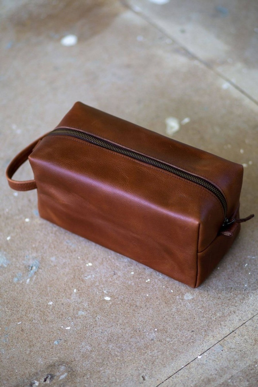 Accessories Aurelius Leather | Aurelius Leather-Tan Toiletry Bag