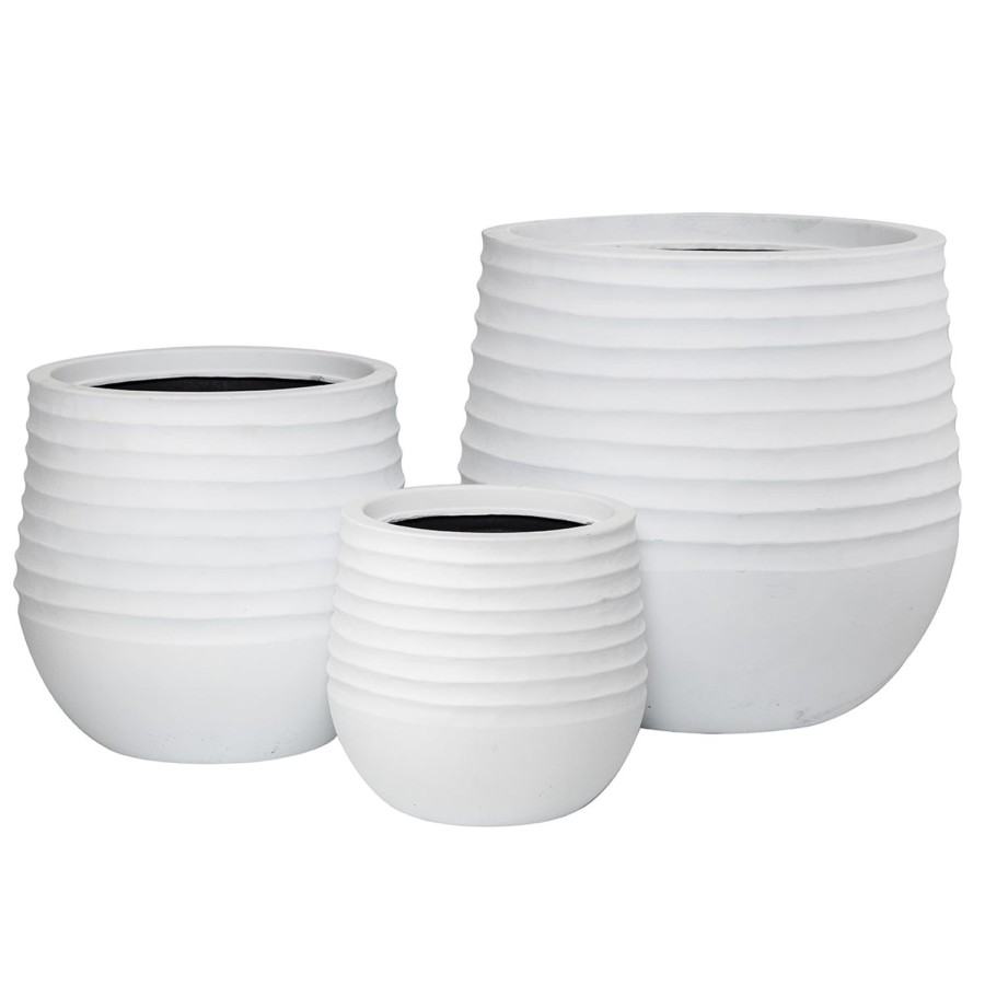 Homewares Amalfi | Ryker White Stonelite Planter Range