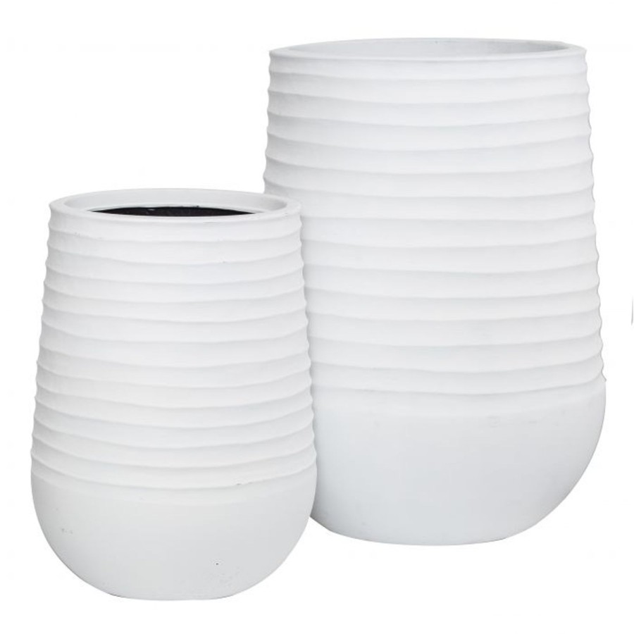 Homewares Amalfi | Ryker White Stonelite Planter Range