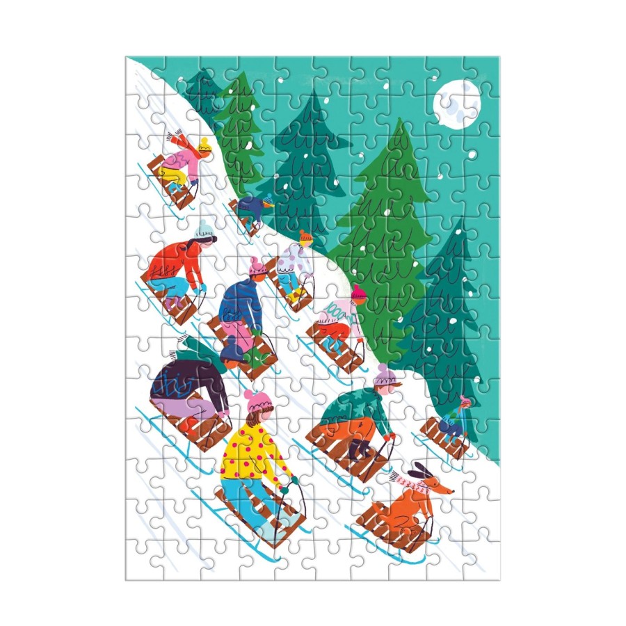 Lifestyle Amalfi | Winter Sledding Ornament-130Pc Puzzle