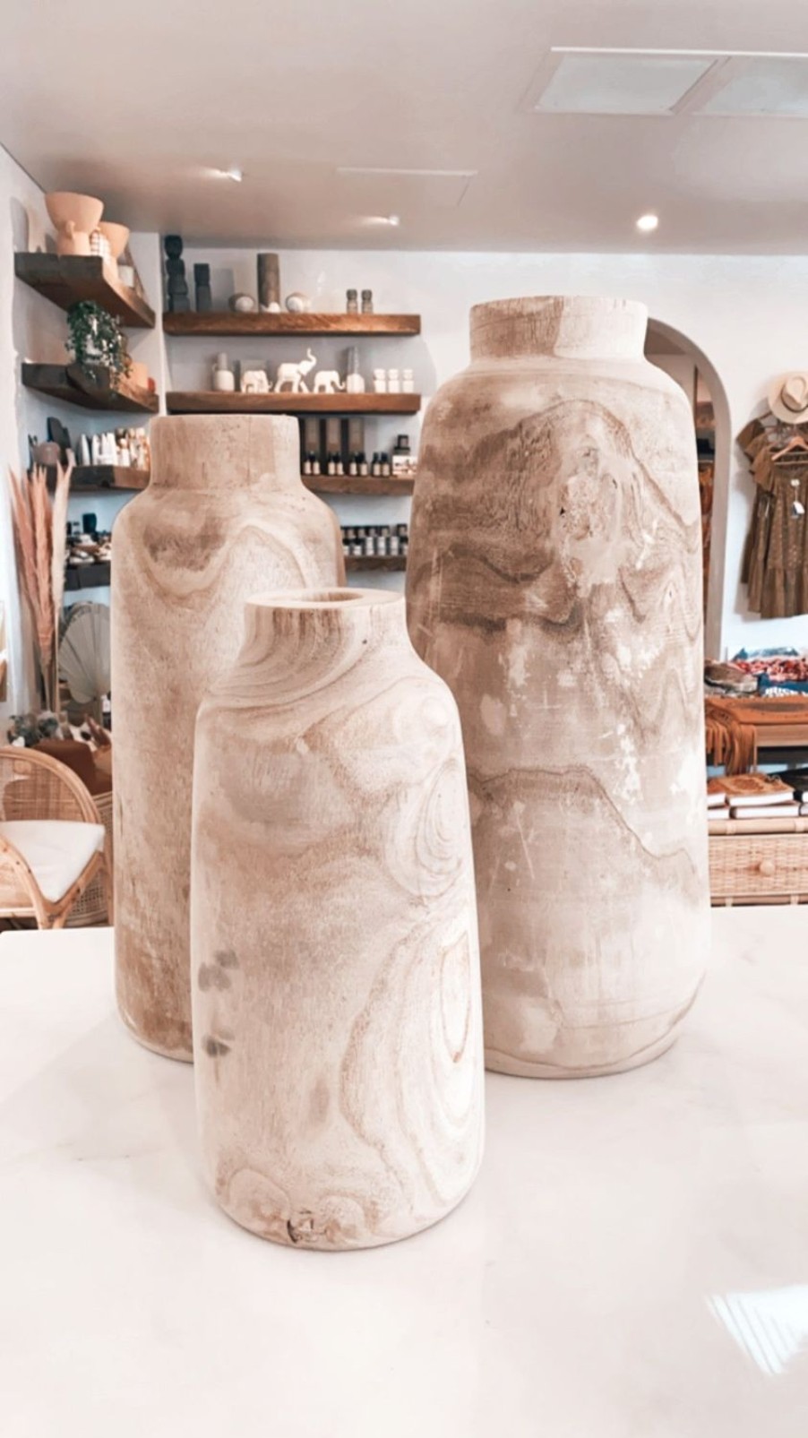 Homewares Amalfi | Dansk Raw Timber Vase Range