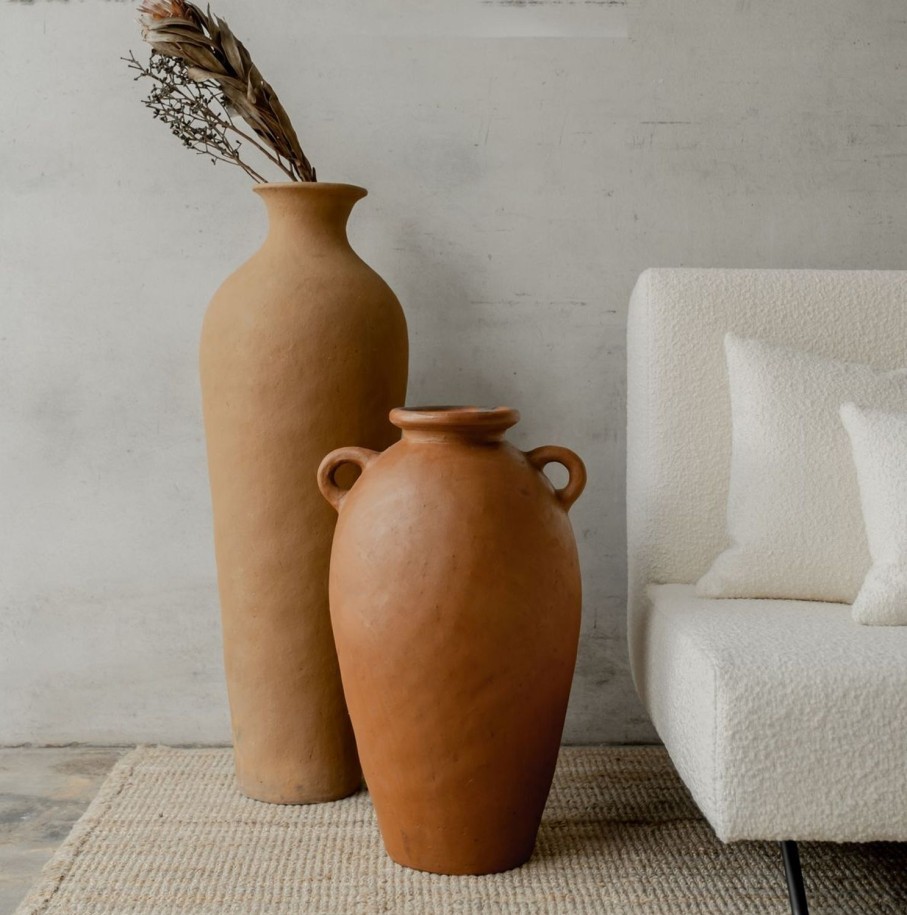 Homewares McMullin & Co | Roger Floor Vessel-Terracotta