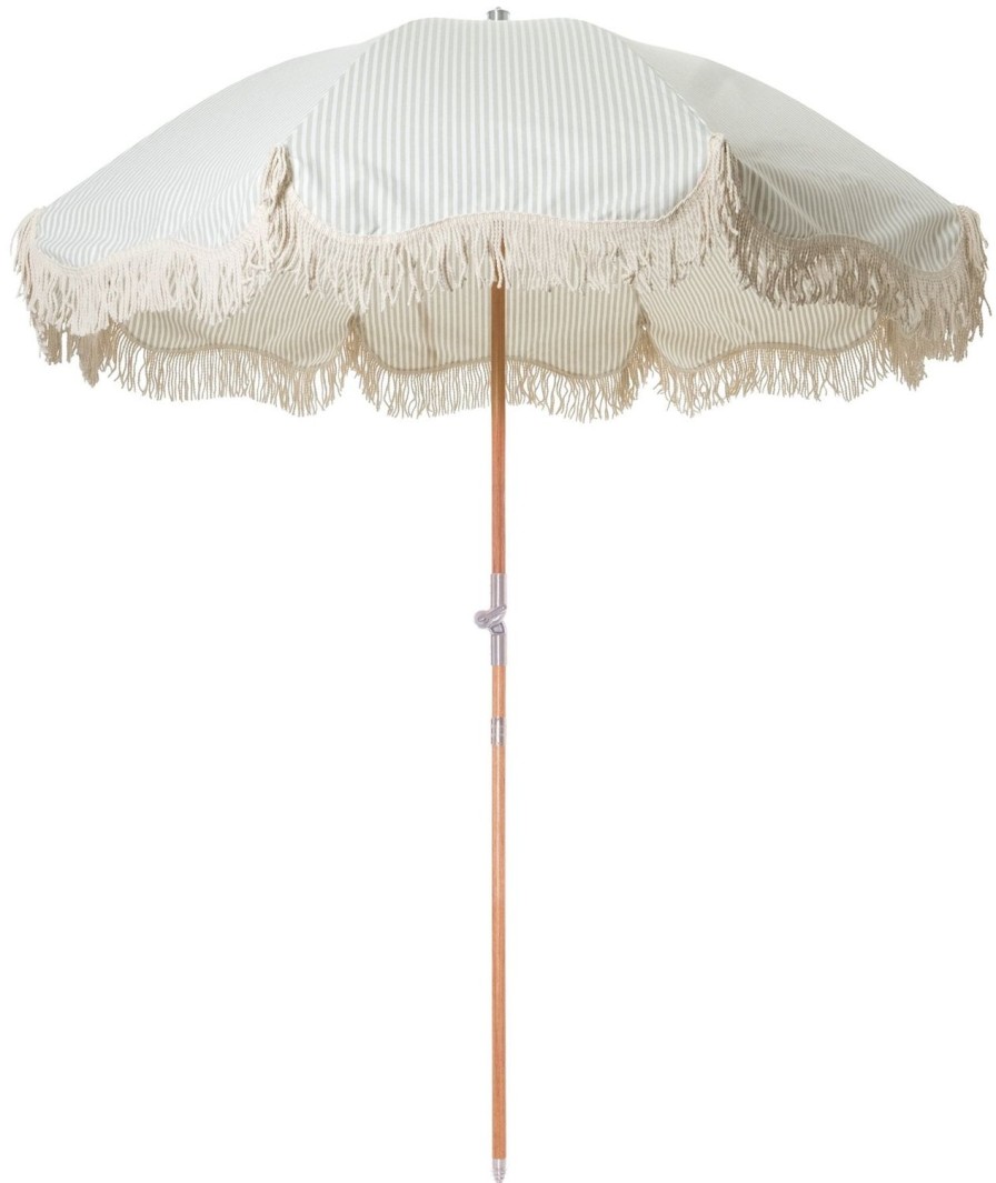 Lifestyle Business & Pleasure Co | Premium Beach Umbrella-Lauren'S Sage Stripe