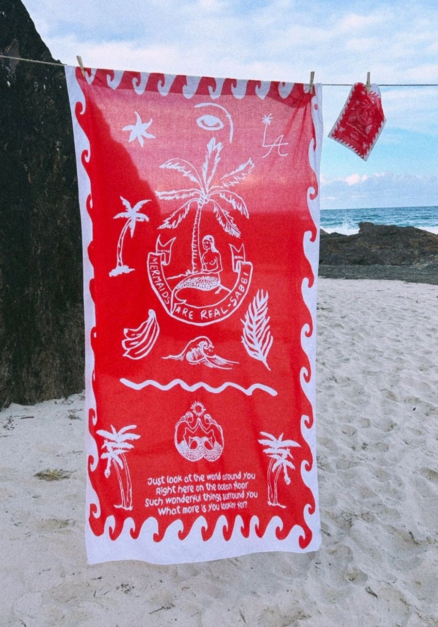 Lifestyle Sabbi | Sabbi-Mermaid Sarong-Red