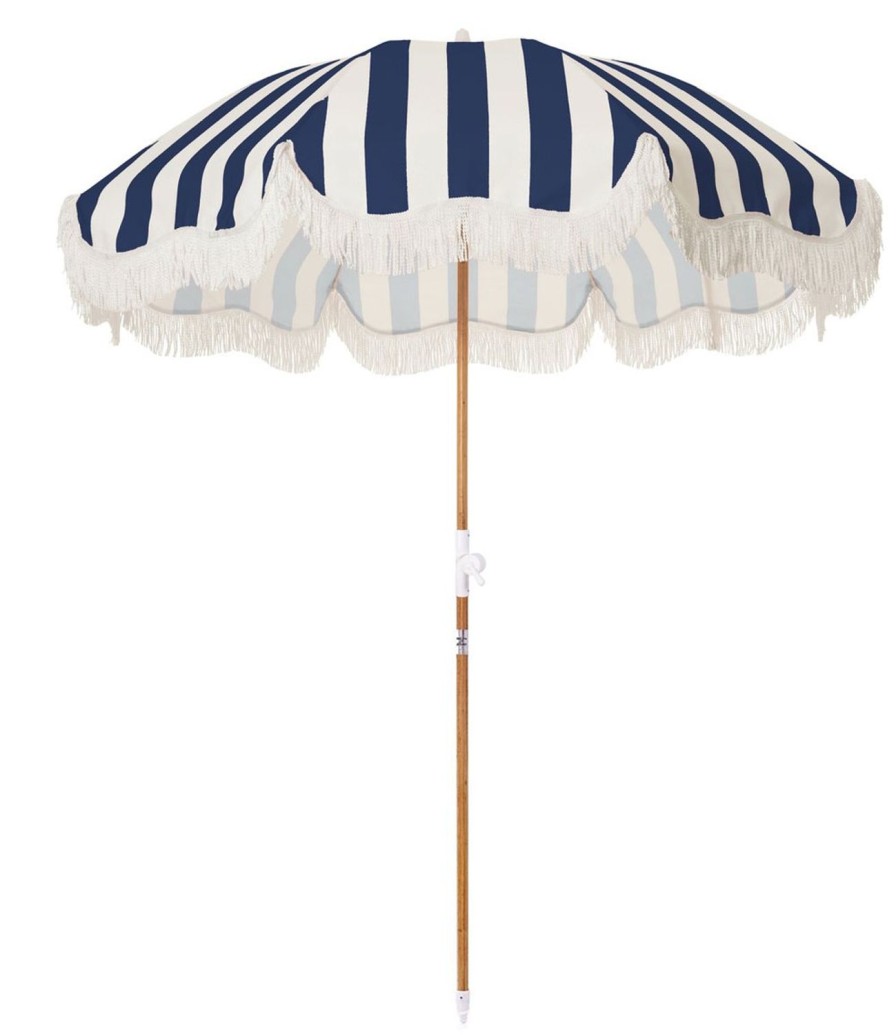 Lifestyle Business & Pleasure Co | Holiday Beach Umbrella-Navy Stripe