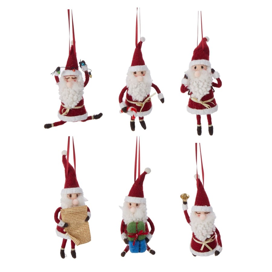 Homewares Amalfi | Rogue-Wool Santa Ornament