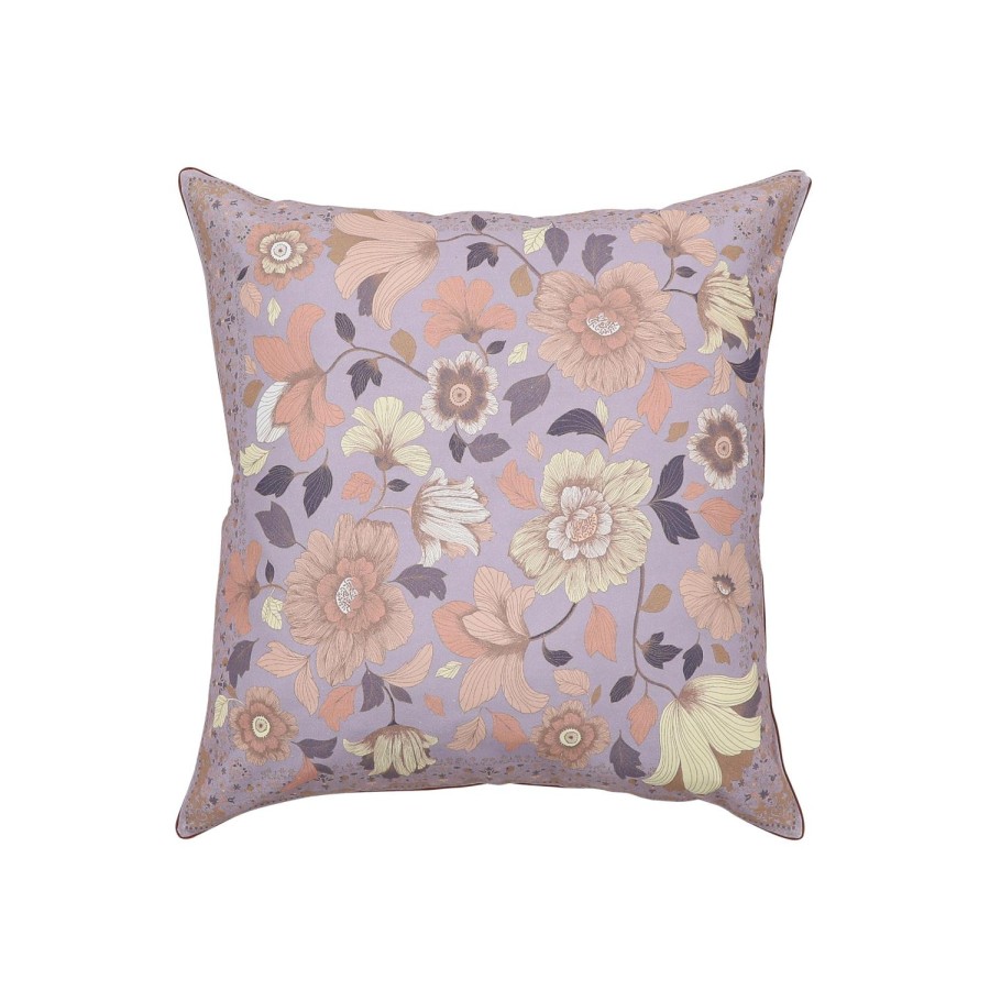 Homewares Wandering Folk | Wandering Folk Cushion Cover-Grande Fleur Lilac