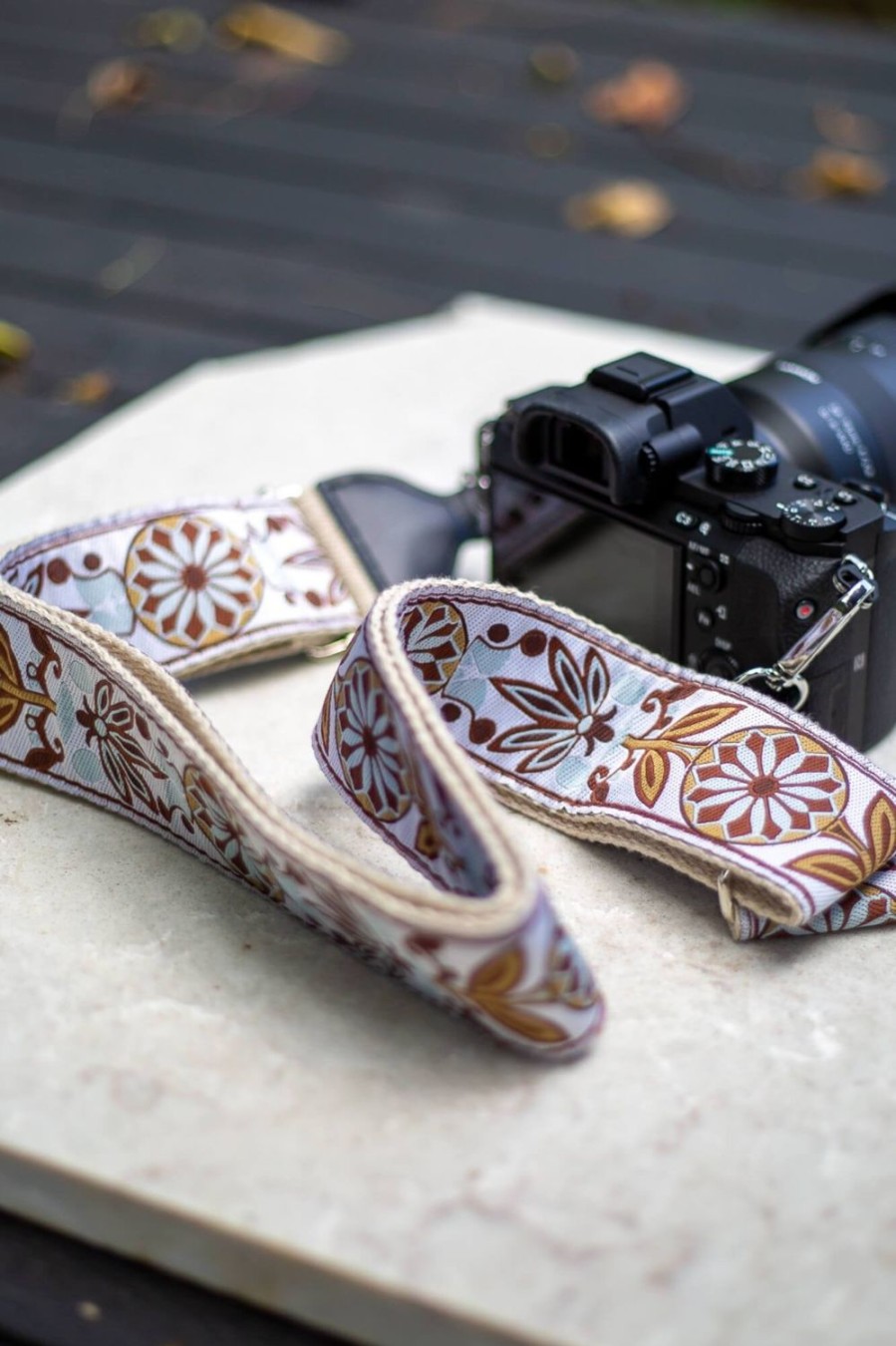 Accessories Aurelius Leather | Vintage Aztec Jacquard Weave Strap