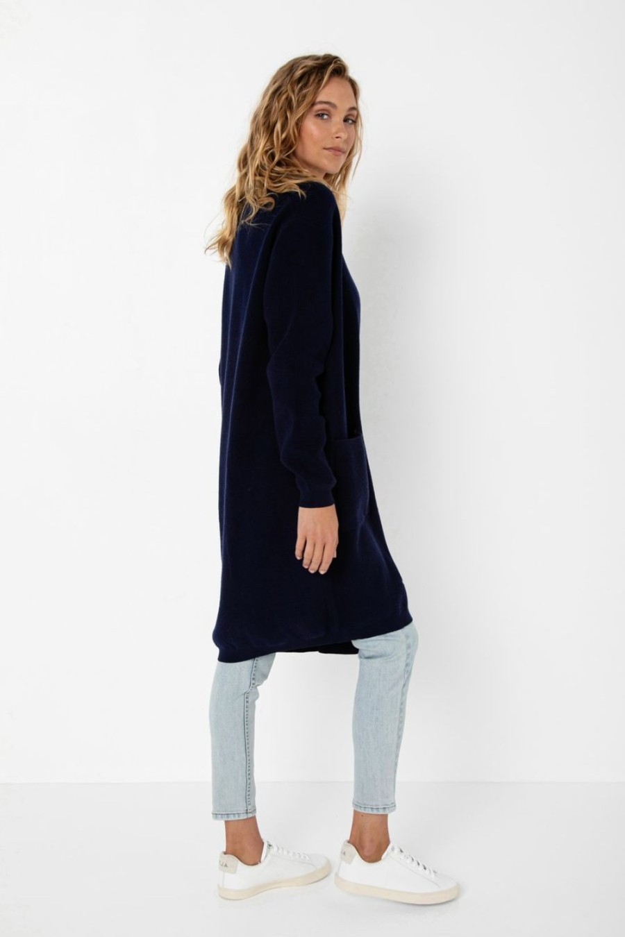 Clothing & Accessories Madison the Label | Vicki Knit Cardigan Navy