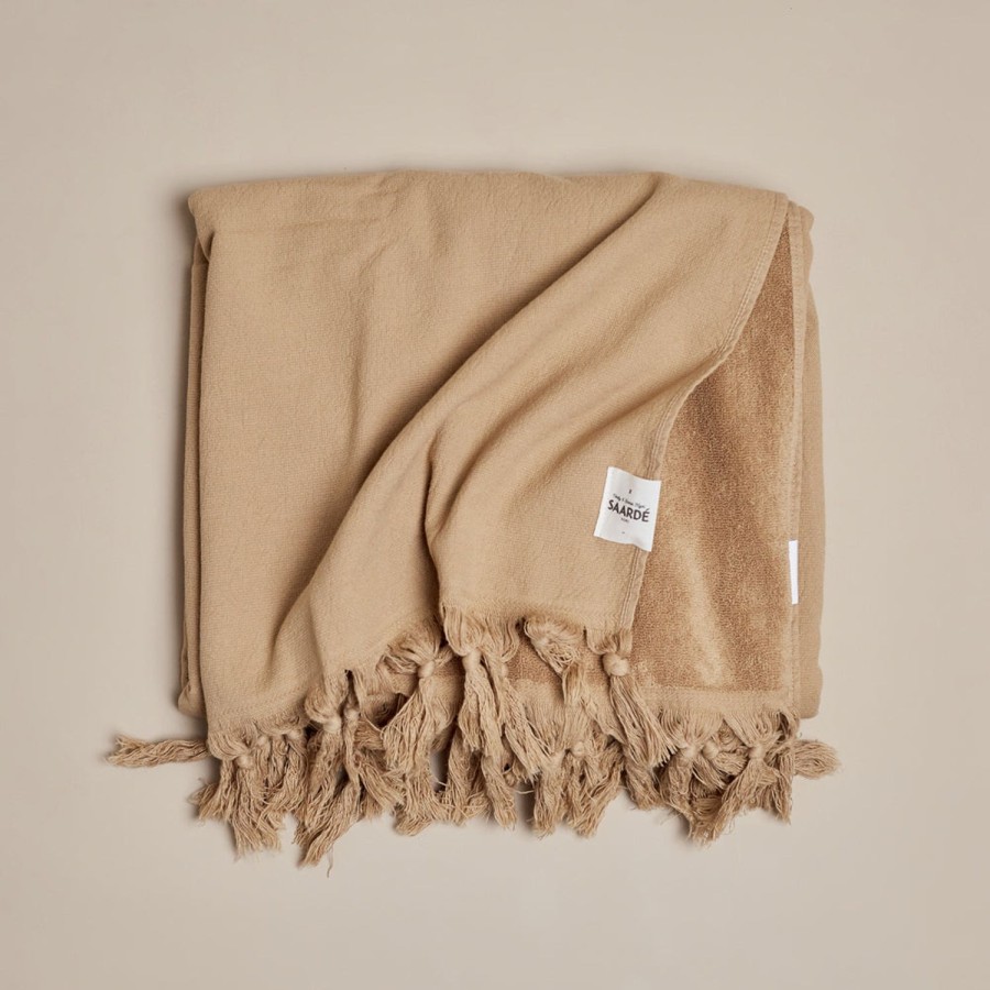 Lifestyle Saarde | Saarde Vintage Wash Towel Range-Nutmeg