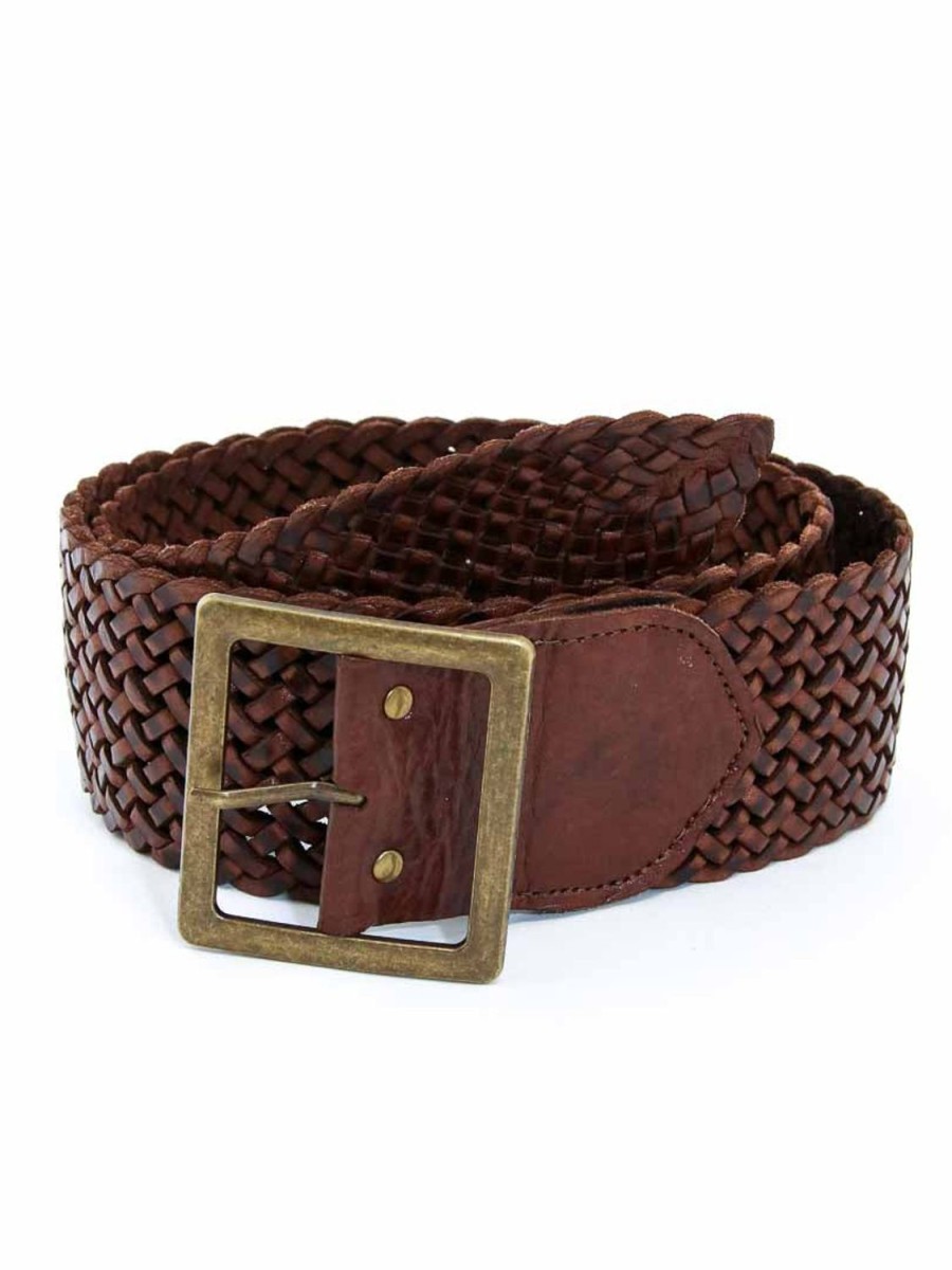 Accessories Taboo | Marrakesh Wide Leather Belt T-Bar ,