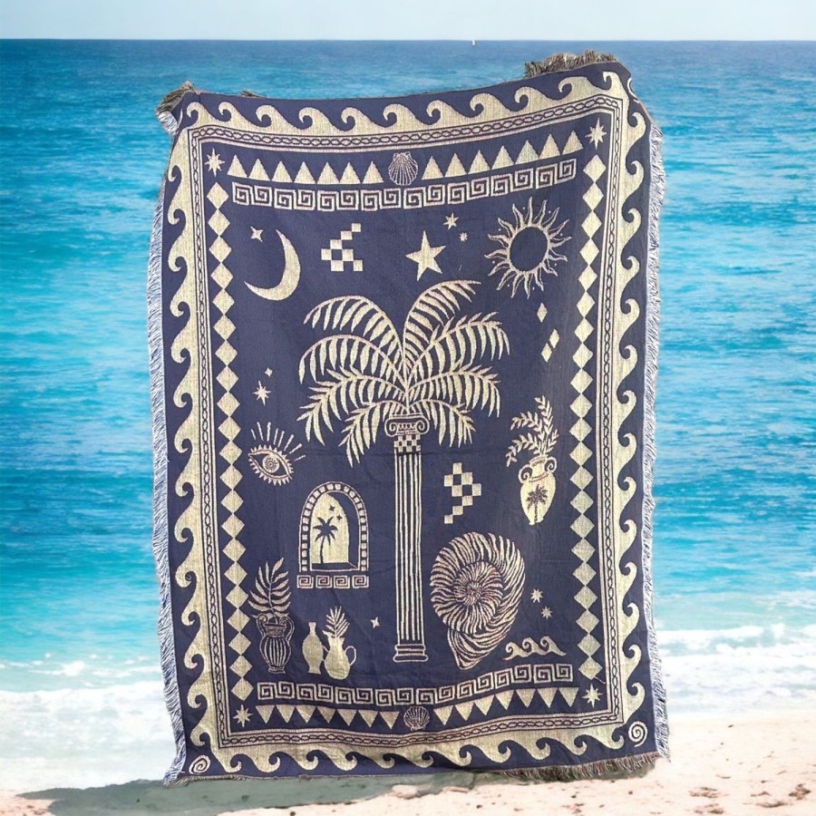 Lifestyle Holliday Home | Holliday Home-Mediterranean Woven Picnic Rug / Throw