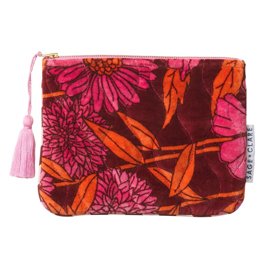 Lifestyle Sage and Clare | Sage X Clare-Bernanda Velvet Pouch-Port