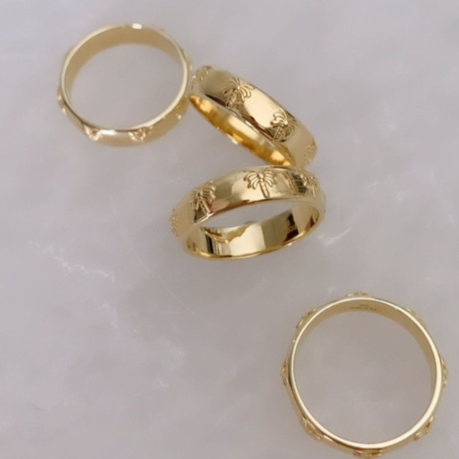 Accessories Sun Soul | Sun Soul-Golden Palm Ring