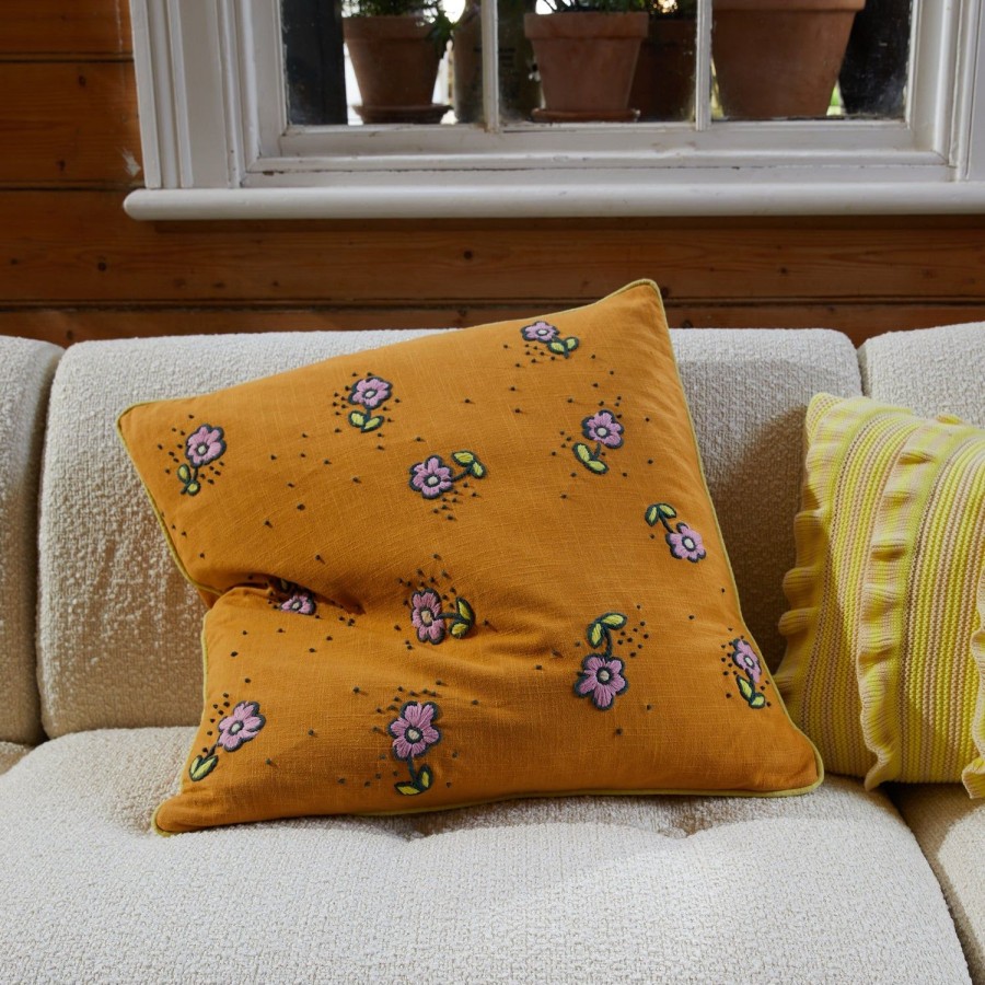 Homewares Sage and Clare | Otley Embroidered Cushion