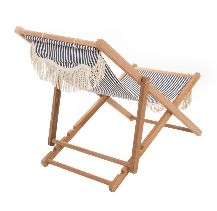 Lifestyle Business & Pleasure Co | Premium Sling Chair-Laurens Navy Stripe