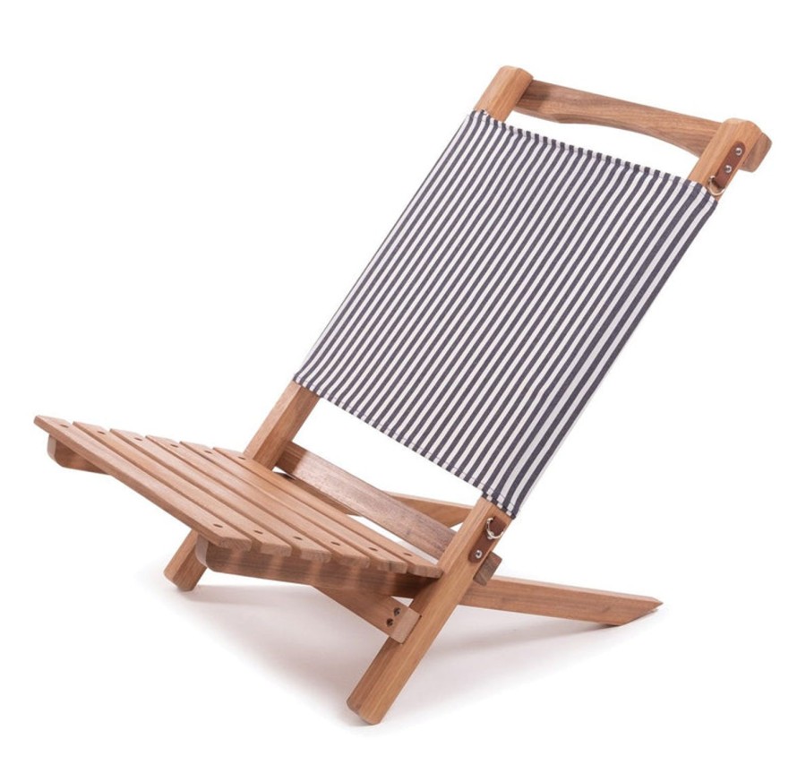 Furniture Business & Pleasure Co | The 2-Piece Chair-Laurens Navy Stripe