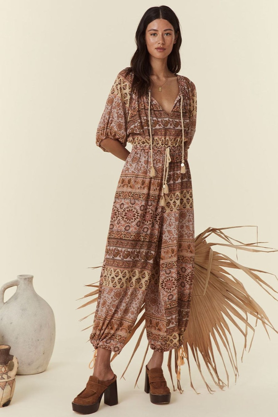 Clothing & Accessories Spell | Spell-Lovers Beach Jumpsuit-Mauve