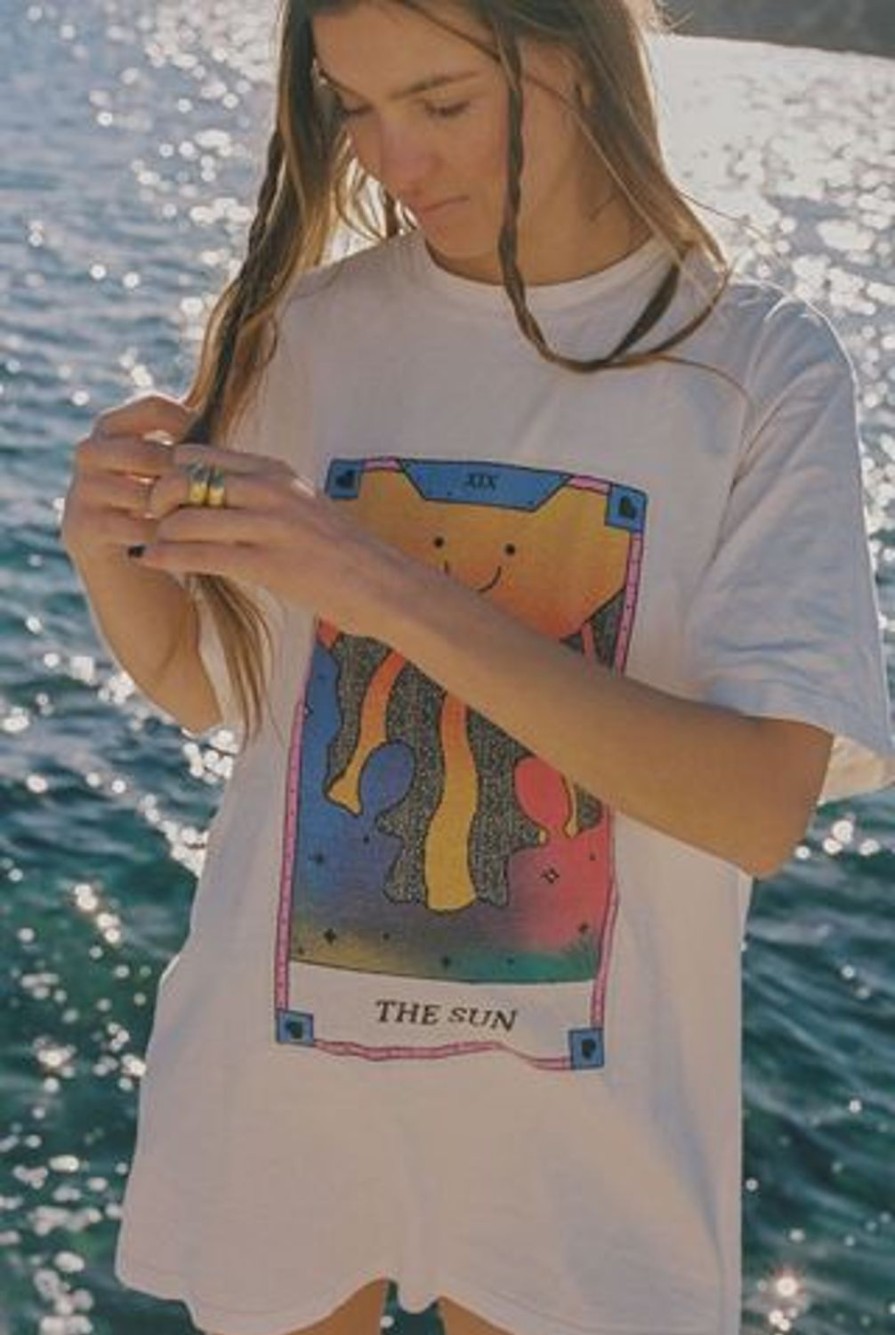 Clothing & Accessories Ciao Ciao Vacation | Ciao Ciao Vacation-The Sun-Oversized Organic Tee