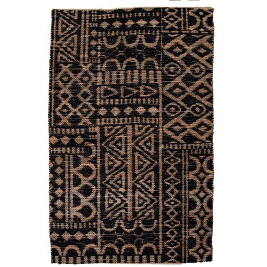 Homewares DWBH | Black Attika Rug-Small