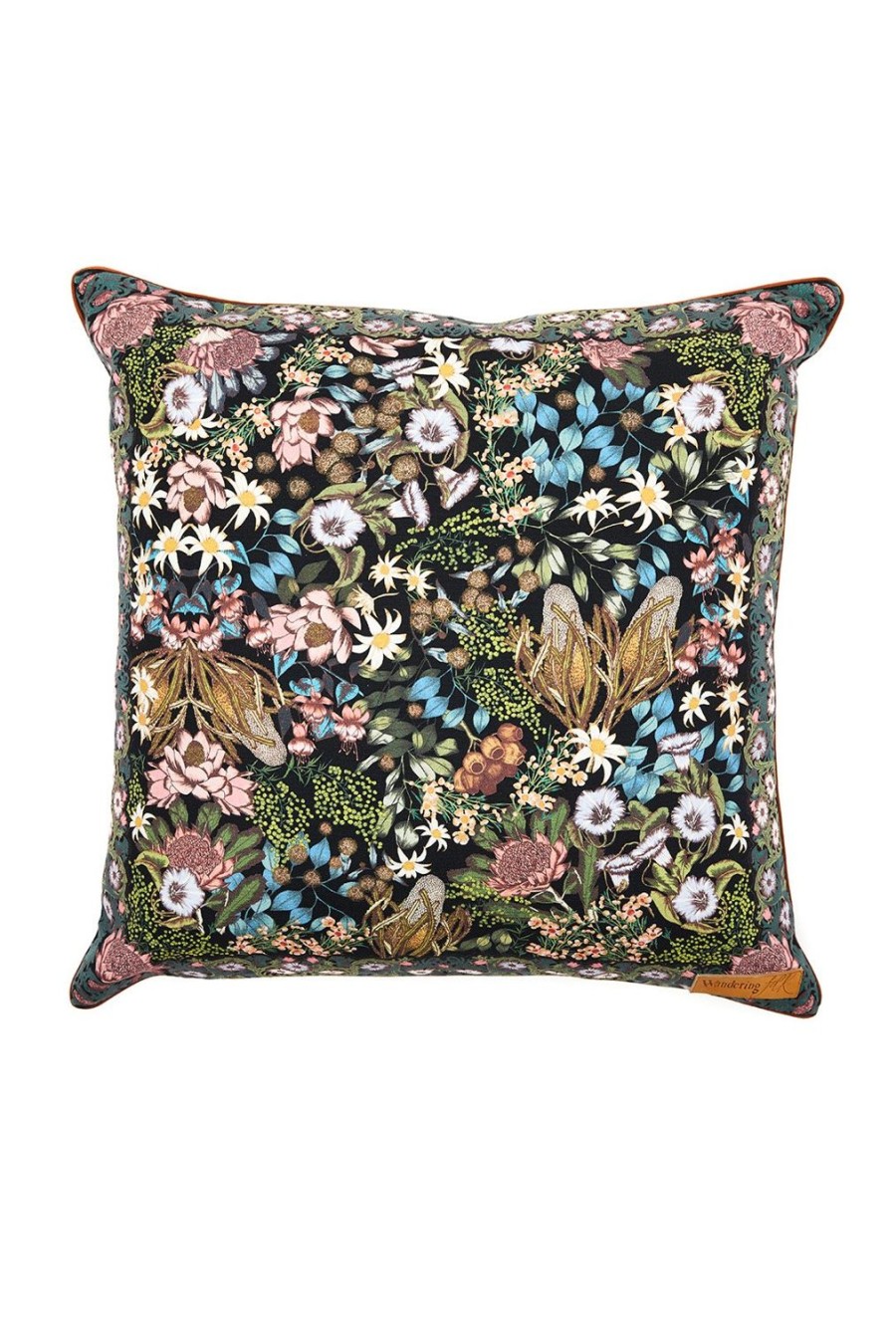 Homewares Wandering Folk | Wandering Folk Cushion Cover-Native Wildflower