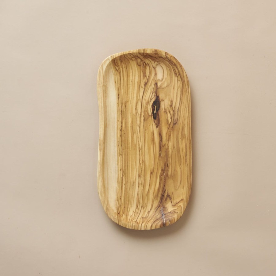 Homewares Saarde | Olive Wood-Organic Tray / Trinket Plate