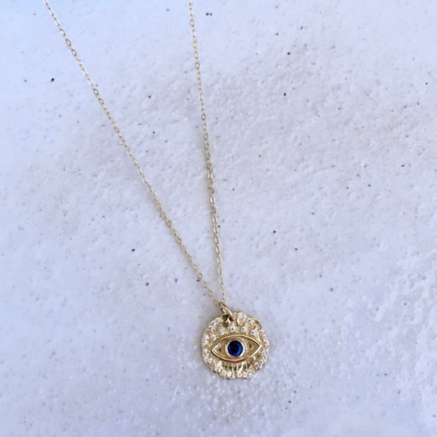 Accessories Sun Soul | Sun Soul-Evil Eye Pendant Necklace