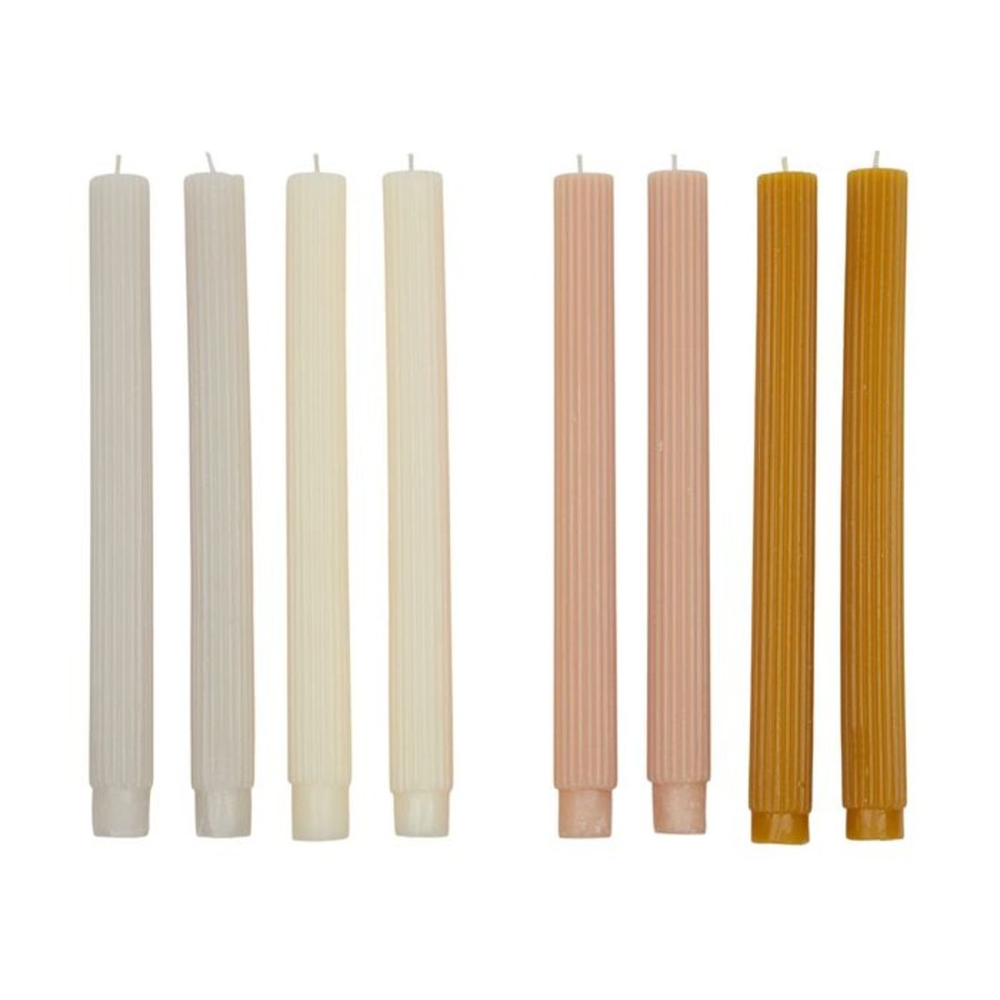 Homewares Coast to Coast Home | Ctc-Ribbed Candles-4Pk