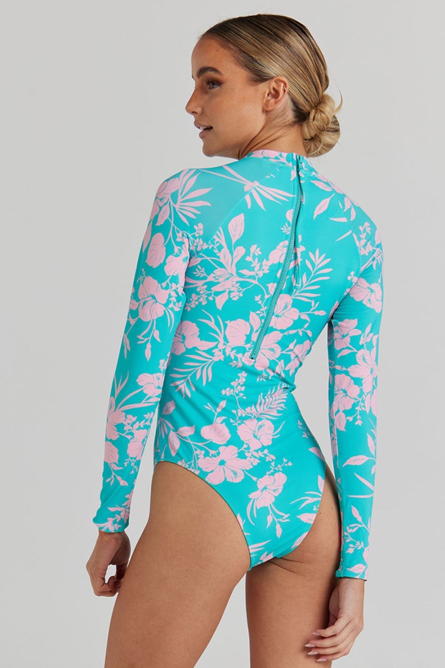 Clothing & Accessories Poolside Paradiso | Poolside Paradiso-Aloha Long Sleeve One Piece