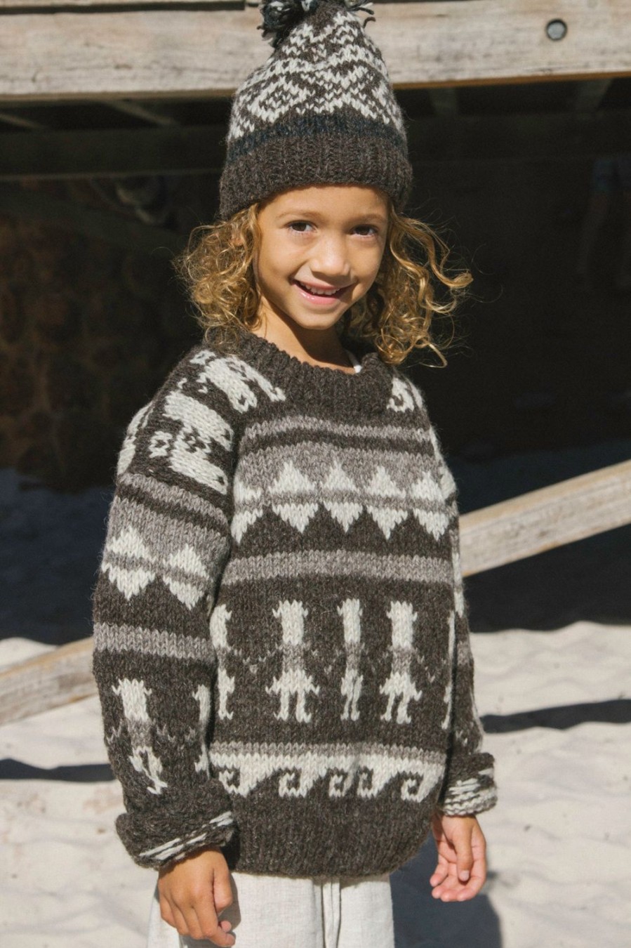 Kids Hobo and Hatch | Kids Drift Knit-Mocha