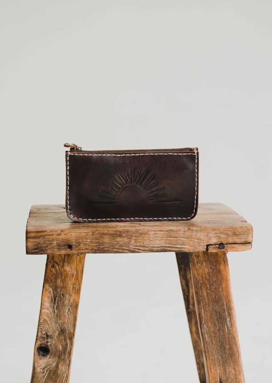 Accessories Hobo and Hatch | Hobo And Hatch-Rising Sun Pouch-Vintage Brown