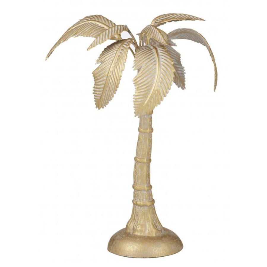 Homewares Amalfi | Gold Palm Sculptures-2 Sizes