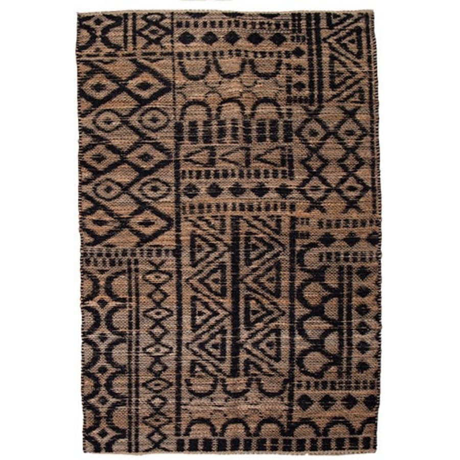 Homewares DWBH | Black Attika Rug-Medium